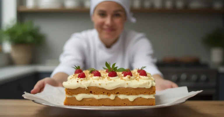 Kefir Sheet Cake Recipe Card